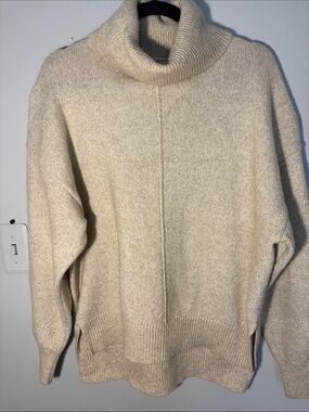 LINE Cozy Creamy beige Turtleneck Sweater